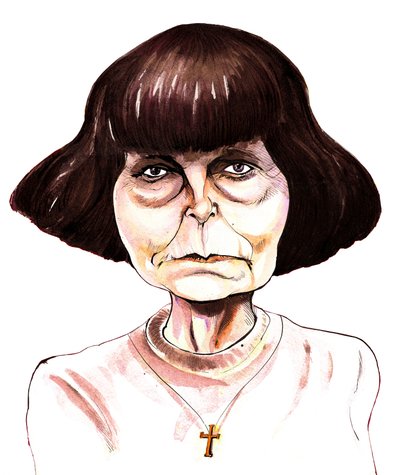 Sofia Gubaidulina, Russian Composer (Caricature) by Neale Osborne